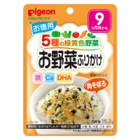Pigeon 贝亲宝宝拌饭料 高钙高铁DHA 15.3g (肉末蔬菜) 9个月+ 